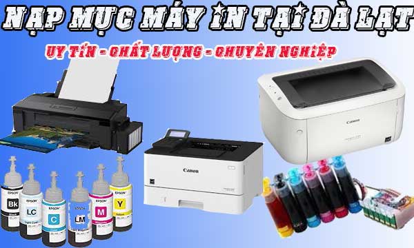 thay mực máy in đà lạt giá rẻ