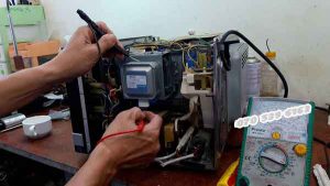 sửa lò vi sóng tại nhà không nóng mất nguồn