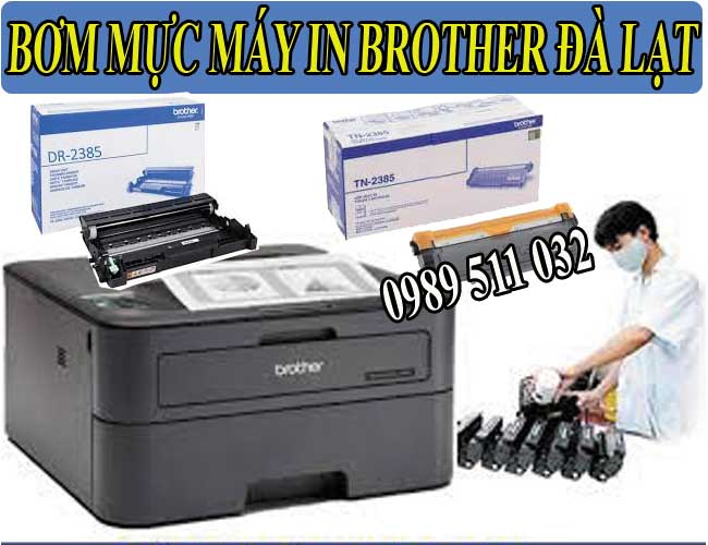 bơm mực máy in brother đà lạt