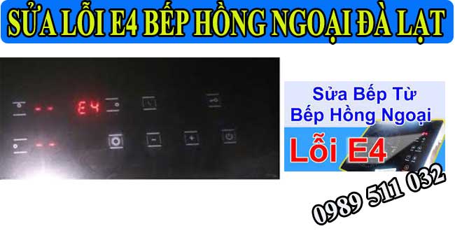 sửa lỗi e4 bếp hồng ngoại đà lạt