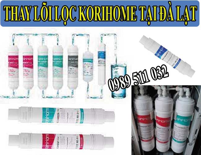 Thay Lõi Lọc Nước Korihome Tại Đà Lạt