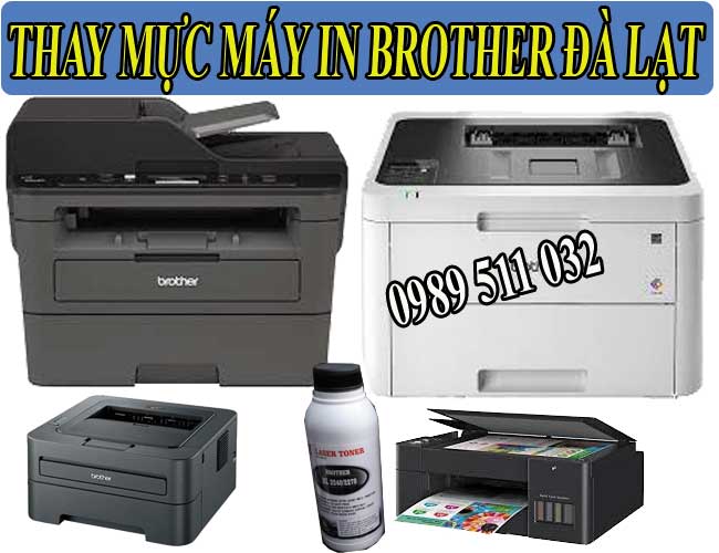 thay mực máy in brother đà lạt
